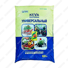 Грунт Универсальный с биогумусом KEVA BIOTERRA 60 л